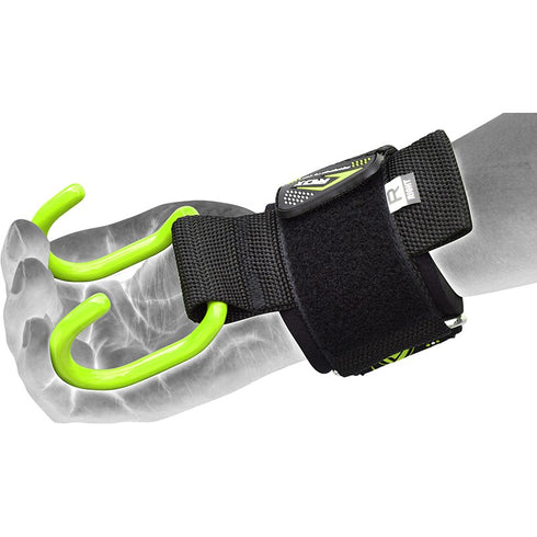RDX W15 ANCHOR GYM HOOK STRAPS(Green)-6